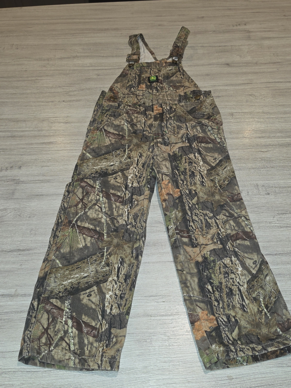 John Deere Mossy Oak Overalls Youth Camo Size 7